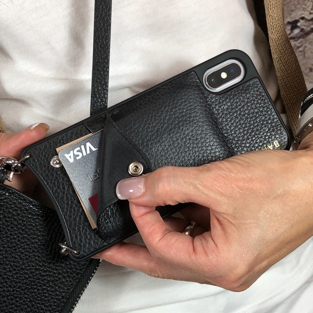 NEW iPhone Ema Blk/Silver Crossbody Case - Picture 3 of 8